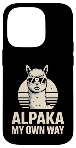 Cool Alpaka �}�C�I�E���E�F�C ���g�� �A���p�J �T���O���X �X�}�z�P�[�X iPhone 14 Pro �p