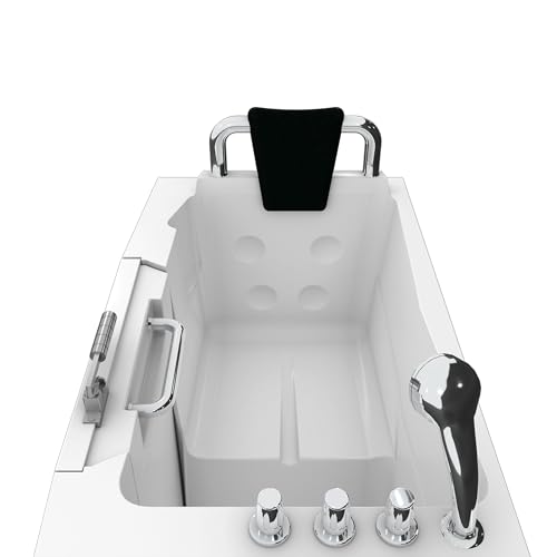 AcquaVapore Sitzbadewanne Senioren Wanne Sitzwanne mit Tür S08-TH-B-L 110x68cm