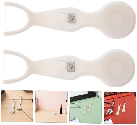 2pcs Y Shaped Reusable Floss Pick Holder ABC Nylon White — view 8