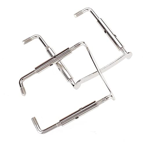 BNF® 2Pcs Silver Metal 4/4 Violin Chinrest Clamp Screw