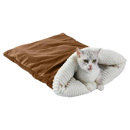 Generico Saco de dormir para perros, suave y acogedor, cálido, suave, cómodo, para mascotas, escondite, descanso y relajación, manta térmica extra gruesa para mascotas, viaje
