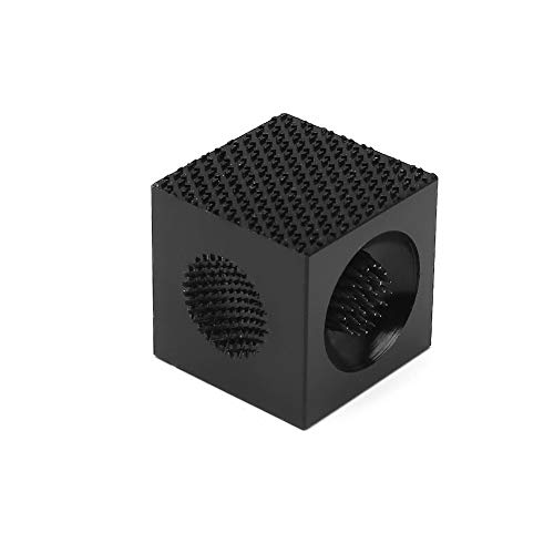 Cuppa billiards Pool Cue Tip Repair Tool Billiard Cue Accessories TrimmerBurnisherShaperTapper (Black Cube)