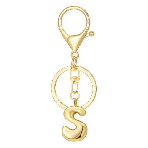 MWOOT Letra Llavero Inicial para Mujeres y Niñas, Lindos Llaveros Nombre, Llavero de Burbuja para Bolsos, Carteras, Bolsos, S.