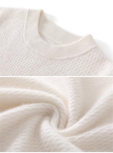 Men Cashmere Sweater for Autumn and Winter Round Neck Loose Oversized Sweater Long Sleeved Pullover Sweater, Top daxianghui M3