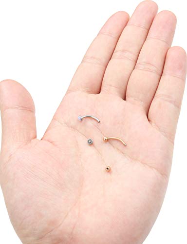 Jenxnjsjo Rook Piercing Jewelry Eyebrow Piercing Jewelry Eyebrow Rings Eyebrow Piercing Eyebrow Jewelry Eyebrow Rings For Women Curved Barbell Piercing Jewelry Eyebrow Ring Rook Earrings Rook Jewelry #TOP5