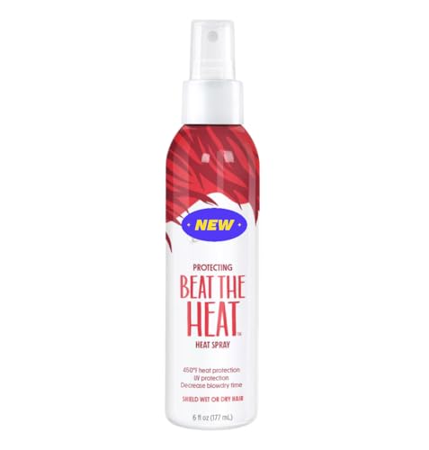 Heat Protectant Spray for All Hair Types Lightweight Thermal Shield Mist Reduces Heat Damage Adds Shine and Softness 6 oz Styling Product (pack of 1)