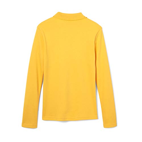 Image of French Toast Girls' Uniform Long Sleeve Polo with Picot Collar (Standard & Plus)