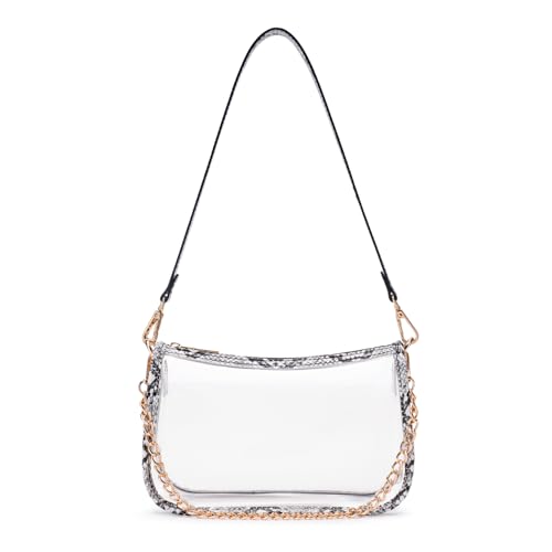 Image of Clear Purse Stadium Approved Bag Transparent Beach Handbag