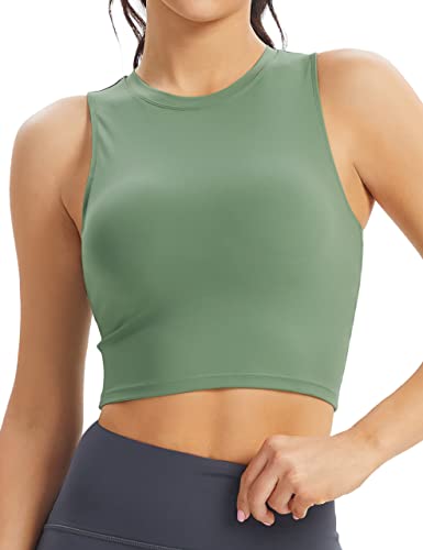 Baydi Sports Bras For Women Workout Crop Tank Tops With Built In Bra Athletic Longline Padded Yoga Shirts Gym Fitness #TOP3