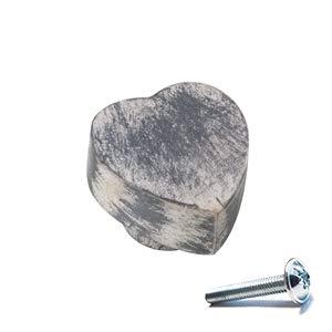 6 Un. POMELLI Maniglie SHABBY CHIC legno Mango