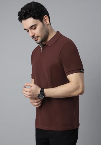 Image of Wear Your Opinion Solid Cotton Rich Polo T Shirt | Collar Tshirts | Half Sleeves | Plain-Regular Fit (Available in Plus Size)