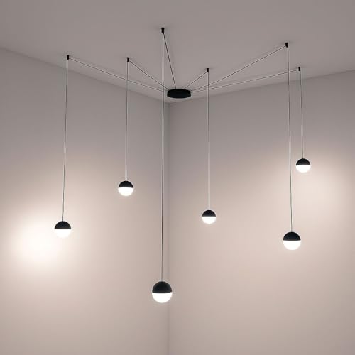 B·LED BARCELONA LED - Lámpara colgante LED de diseño ÓRBITA - 6 x 9W (54W)