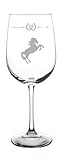 Horse wine glass with barbwire, 19 oz.
