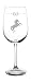 Horse wine glass with barbwire, 19 oz.