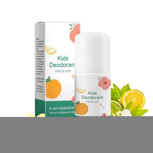 Desodorante Natural Para Niños, Desodorante Enrollable Para Evitar La Piel Seca, Cuidado Hidratante No Graso, 50ml