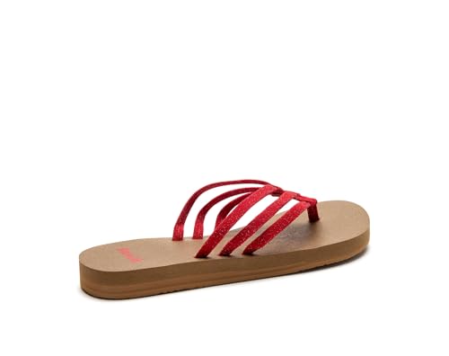 Sanuk Yoga Sandy II Sparkle | Flip Flops for Women | Yoga Sandals For Women | Women's Beach Sandals | Memory Foam Footbed3