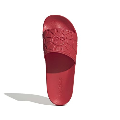 Image of adidas Mens Adilette Shower Arsenal Slides Casual Sandals Casual - Red