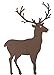 Produktbild Dekoleidenschaft Gartenstecker Hirsch aus Metall in Rost-Optik, 40 cm hoch, Dekostecker, Garten-Deko für Draußen