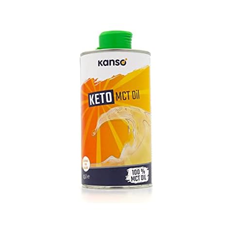 KANSO OIL MCT 100% 500 ML - Pflanzliches Speiseöl mit MCT - Geschmacksneutral - Energieanreicherung - ideal für Salatsoßen & Shakes - Capryl- und Caprinsäure Cover
