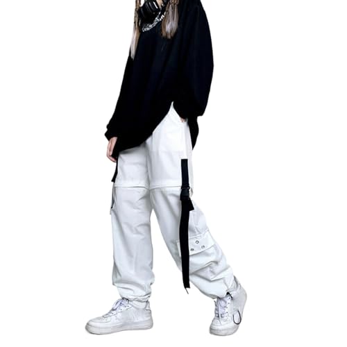 Pantalon cargo pour femme avec boucle style streetwear Harajuku