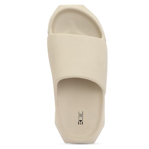 Image of Hygear Men's Geometry EVA Slides | Ultra Soft Cushion | Lightweight | Waterproof | Stylish |Anti-Skid | Comfortable Everyday Slides for Men