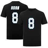 Shxinet Jaycee Horn T-Shirt Black Mens Football Stitched T-Shirt