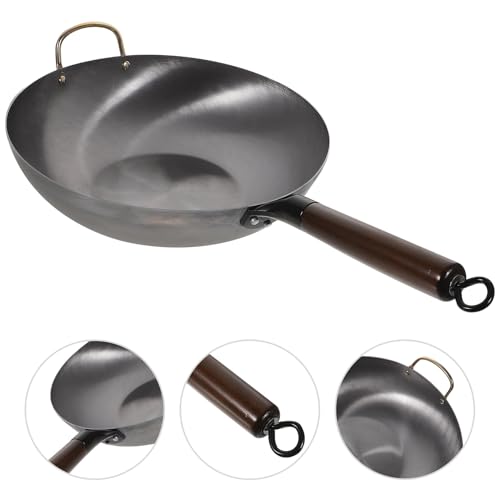 Wok de Hierro con Fondo Plano 32cm para Cocina miniatura 7
