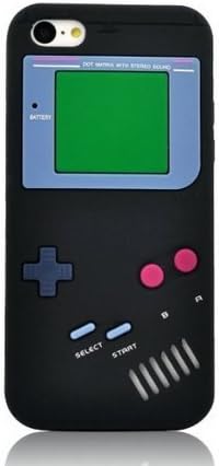 iPhone 6S Case, MIMICat Retro Design 3D Game Boy Gameboy Style Soft Silicone Cover Case For Apple iPhone 6 and iPhone 6S 4.7" (Black)