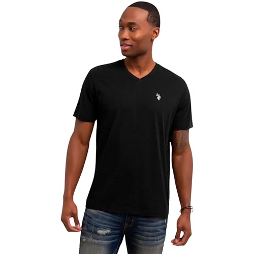 Image of U.S. Polo Assn. Men's Solid V‑Neck T-Shirt