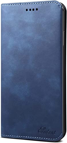 Étui portefeuille iPhone 11 Pro Max GUMMMY en cuir PU bleu