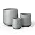 Kante 15.3"+11.6"+8.2" Dia Round Concrete Planter, Large Outdoor Indoor Planter Pots Containers with Drainage Holes and Rubber Plug for Home Garden Patio, Gray Concrete
