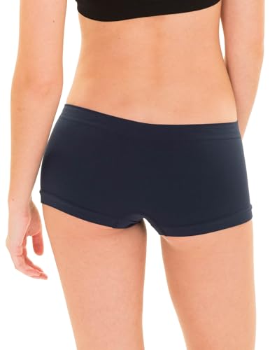 Kalon 6 Pack Women's Nylon Spandex Boyshort Panties3