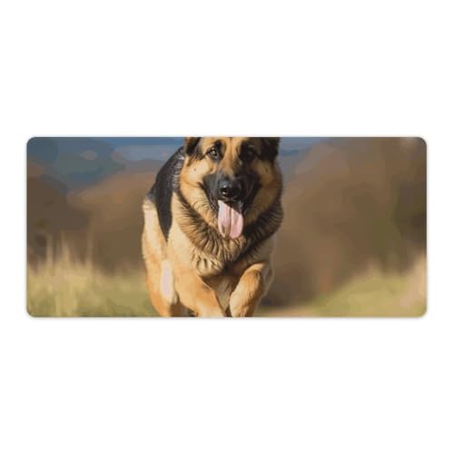 Tapis de souris XXL imperméable et antidérapant avec motif Berger Allemand