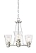 Designers Fountain 88083-SP Printers Row 3 Light Chandelier, Satin Platinum