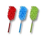 ARCUS 3 Pack Microfibre Extendable Duster, Washable Extendable Feather Duster...