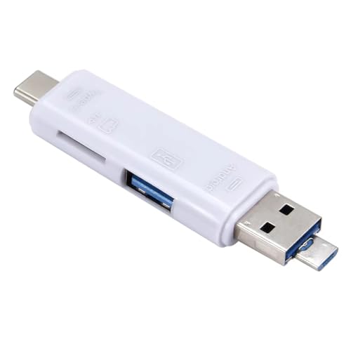 Cusrepuve Android�p�}���`�t�@���N�V�����R���s���[�^USB 3.0 Type C USB Micro USB SD TF�������[�J�[�h���[�_�[�h�b�NOTG Type C�A�_�v�^�[ �z���C�g