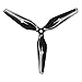 Master Airscrew Performance Multi-Rotor 10x5 3-Blade Propeller - Black - Reverse/Pusher/CW - Cinelifter, Long Range FPV