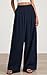 PRETTYGARDEN Loose Fit Wide Leg Pants Woman High Waisted Flowy Comfy Palazzo Pants for Women Work Trousers Spring Fashion (Navy Blue, Large)