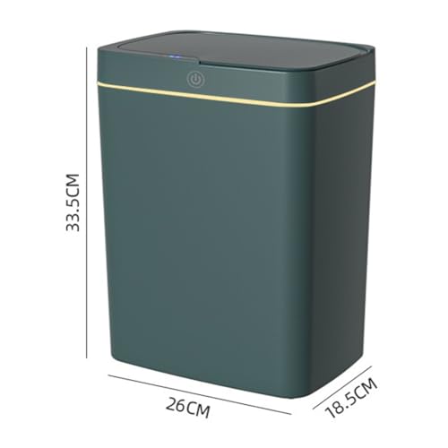 Cubo de basura para grietas con sensor que elimina tocar tapas sucias 7