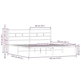 Zoom IMG-1 vidaxl giroletto senza materasso con Zoom IMG-1 vidaxl giroletto senza materasso con