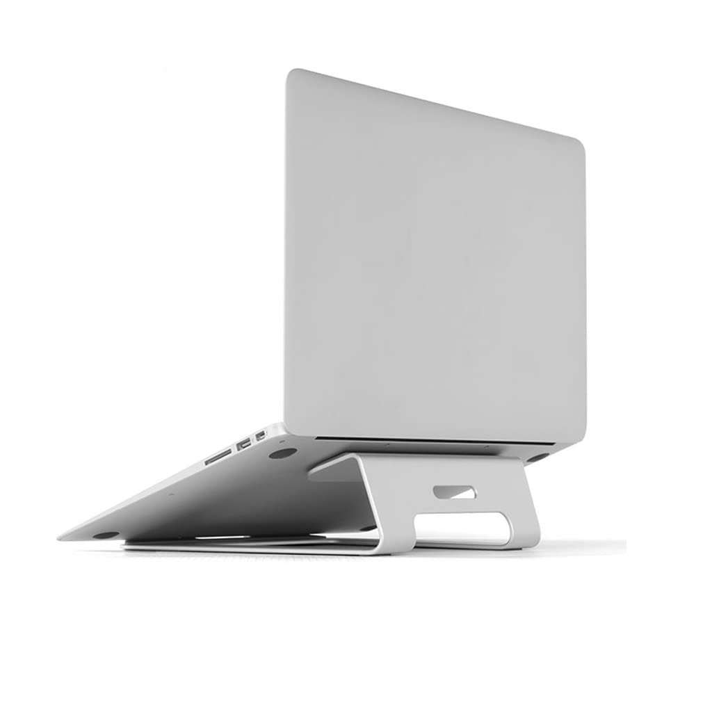 Support ordinateur portable argent base de radiateur en aluminium