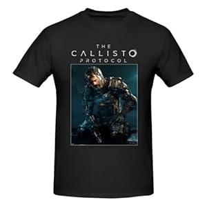 The Callisto Protocol Poster T Shirt Camisetas Oversized O-Neck Cotton Custom Short Sleeve Anime Shirt Black M
