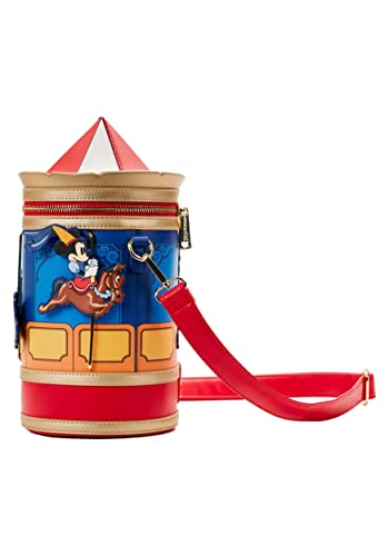 Loungefly Disney Brave Little Tailor Mickey and Minnie Mouse Carousel Crossbody Bag3