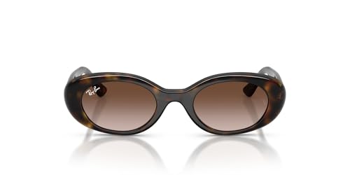 Ray-Ban Kids RJ9141S Pulse Oval Sunglasses Havana/Gradient Brown 45 mm