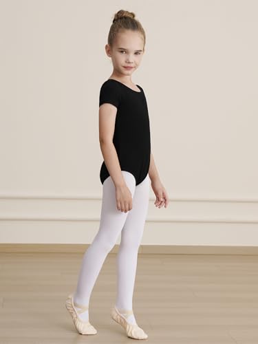 Image of WEGETIT Ballet Leotards for Girls Toddler Dance Leotard with Skirt Kids Gymnastics Outfits Ballet Dance Tutu Dress