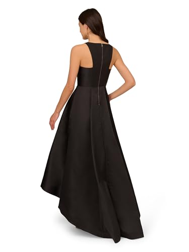 Image of Adrianna Papell Womens Mikado High-Low Gown