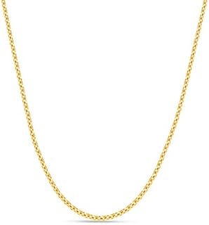 Orovi Women Necklace 9 K / 375 Yellow Gold Anchor Chain, Length 45 cm