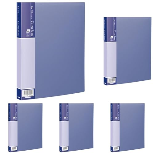 �i�J�o���V �N���A�u�b�N �N���A�t�@�C�� E B5 40�|�P�b�g �u���[ CBE-1043B (× 5)