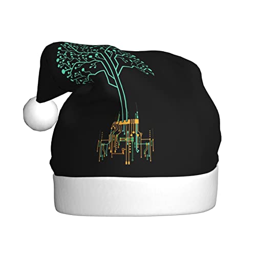DANLIM Sombrero de Navidad para árbol suave y perezoso para patio, gorra de mujer, sombrero de invierno, sombrero neutro, adecuado para adolescentes, adultos