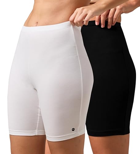 Image of URBAN ADVENTURE High Coverage Premium Cotton Spandex Mid Waist Elastane Stretch Shorties - Gym -Cycling Shorts /Tights for Women